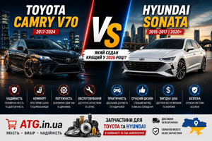 Toyota Camry V70 чи Hyundai Sonata: який седан кращий у 2026 році фото
