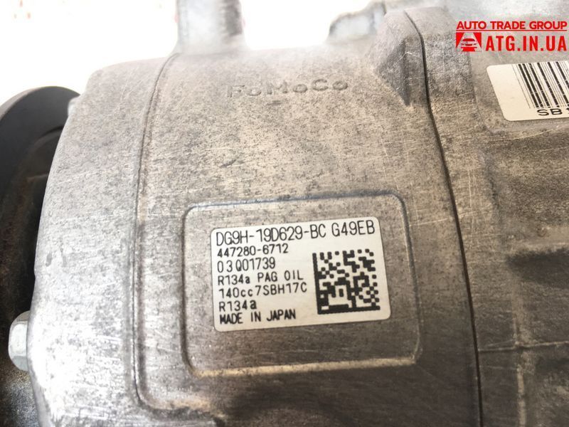 Ford Fusion 2013-2016 Компрессор кондиционера SE 1.6Т USA оригинал б/у DG9Z-19703-V A-FF-19703-V фото