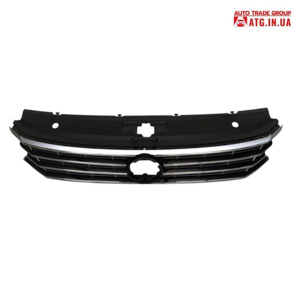 VW Passat b8&nbsp;2016-2019 Решетка переднего бампера верхняя 561-853-651-F-OQE VC-PS-VW-1405 фото