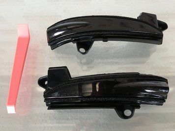 Ford Fusion mk5 2013-2020 Повторювач повороту дзеркало бігає чорний комплект динамічний DS7Z13B374A FF-1316В фото
