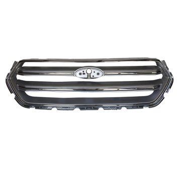Ford Escape MK3 2017-2019 Решітка радіатора grill сіра з хром смужки GJ5Z8200CC, GJ548200BDW VC-EC-FD-507 фото