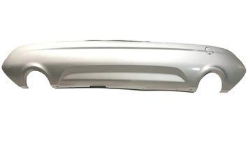 Ford Escape MK3 2013-2019 Накладка заднього бампера нижня срібло 2 труби CJ5Z-17K835-BA VC-EC-FD-117 фото